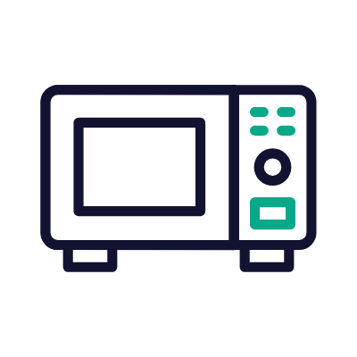 Microwave, Animated Icon, Outline