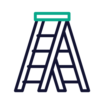 Ladder, Animated Icon, Outline