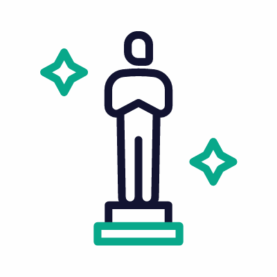 Academy award, Animated Icon, Outline