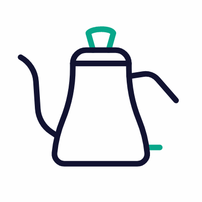 Kettle, Animated Icon, Outline