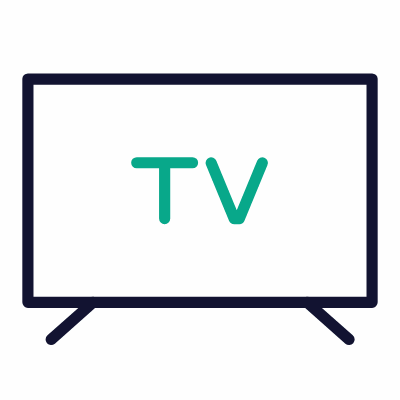 TV, Animated Icon, Outline