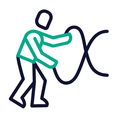 Crossfit, Animated Icon, Outline