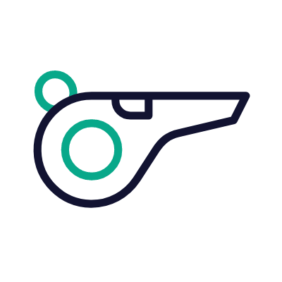 Whistle, Animated Icon, Outline