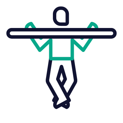 Pull-ups, Animated Icon, Outline