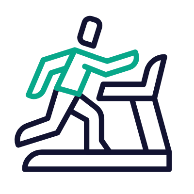 Treadmill, Animated Icon, Outline