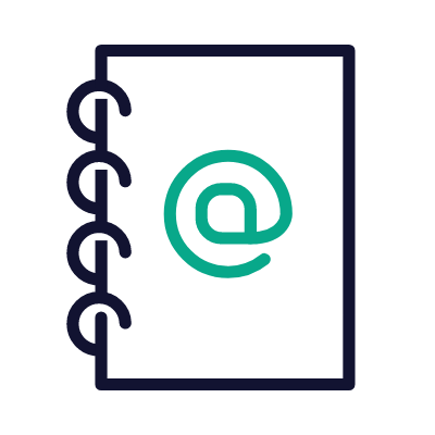 Email book, Animated Icon, Outline
