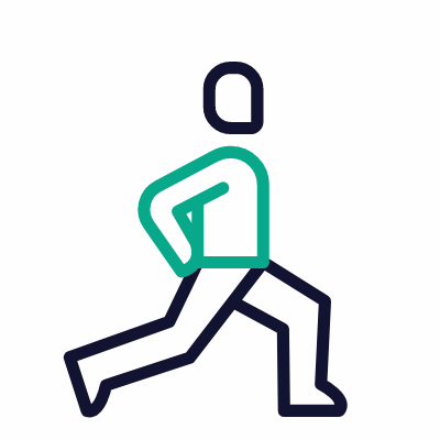 Stretching, Animated Icon, Outline