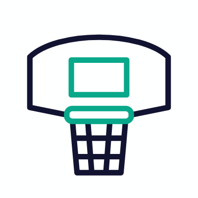 Basket ball, Animated Icon, Outline