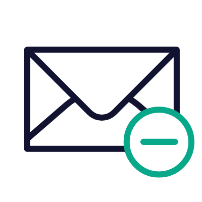Mail minus, Animated Icon, Outline