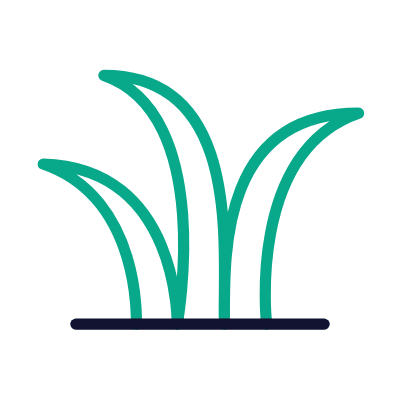 Grass, Animated Icon, Outline
