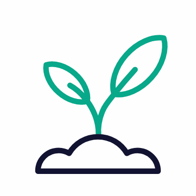 Growing plant, Animated Icon, Outline