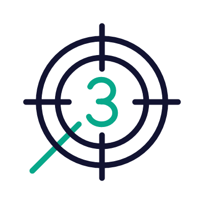 Countdown, Animated Icon, Outline