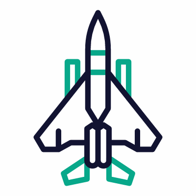 Plane, Animated Icon, Outline