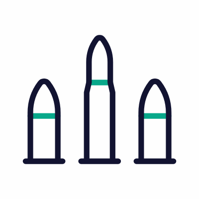 Bullets, Animated Icon, Outline