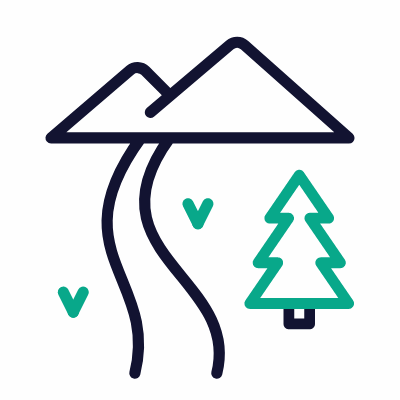 Trail, Animated Icon, Outline