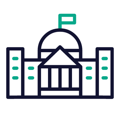 Parliament, Animated Icon, Outline
