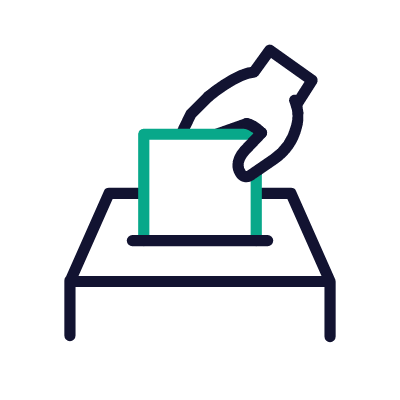 Elections, Animated Icon, Outline