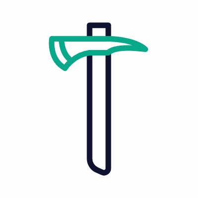 Tomahawk, Animated Icon, Outline