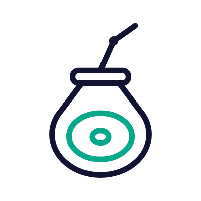 Yerba mate, Animated Icon, Outline