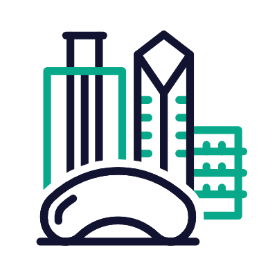 Chicago, Animated Icon, Outline