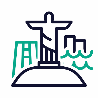Rio de Janeiro, Animated Icon, Outline