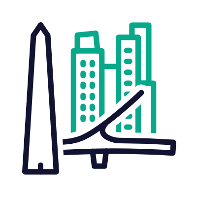 Buenos Aires, Animated Icon, Outline