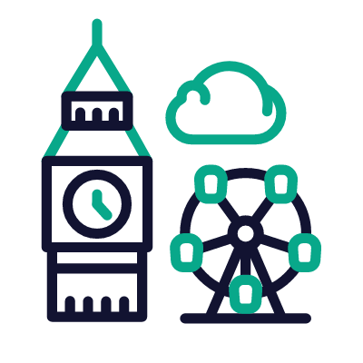 London, Animated Icon, Outline