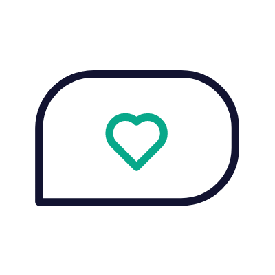 Heart message, Animated Icon, Outline