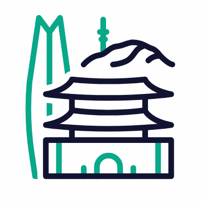 Seoul, Animated Icon, Outline