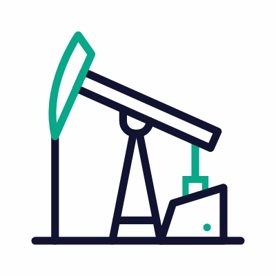 Oil pump, Animated Icon, Outline