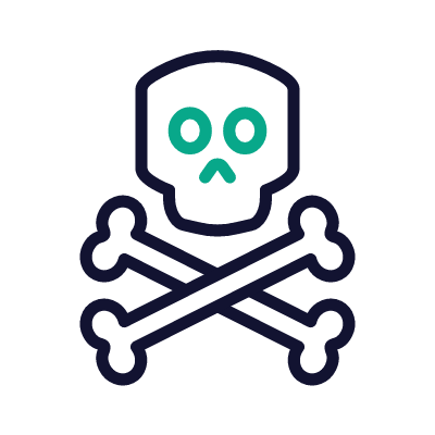 Poison, Animated Icon, Outline