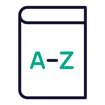 Dictionary, Animated Icon, Outline