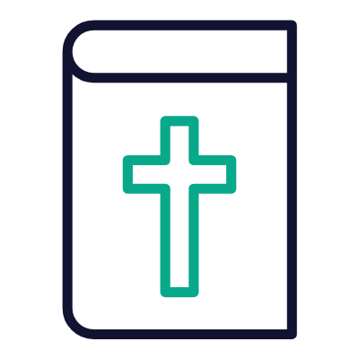 Holy Bible, Animated Icon, Outline