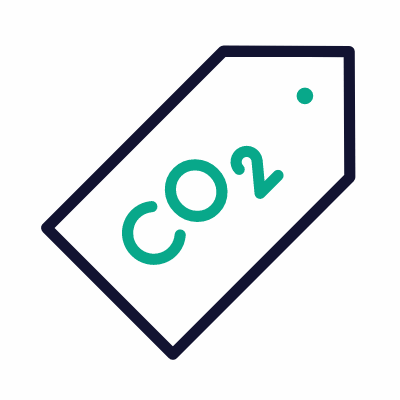 Carbon tax, Animated Icon, Outline