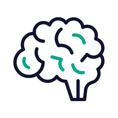 Brain, Animated Icon, Outline