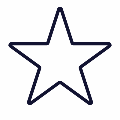 Star rating, Animated Icon, Outline