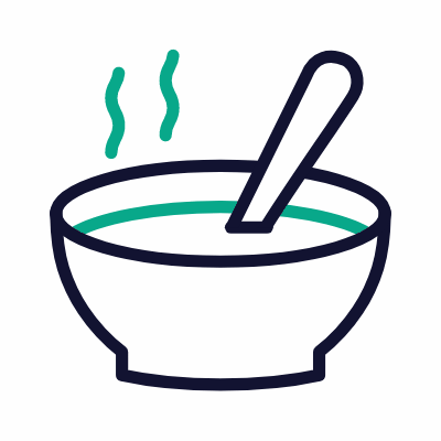 Soup, Animated Icon, Outline