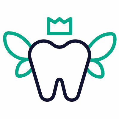 Tooth Fairy Day, Animated Icon, Outline