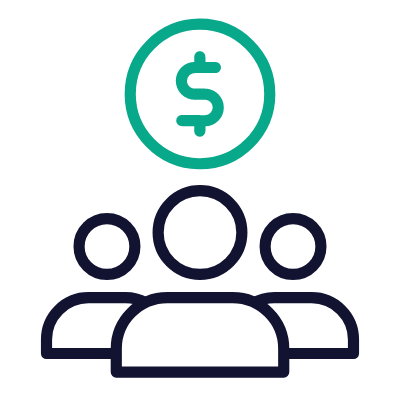 Crowdfunding, Animated Icon, Outline