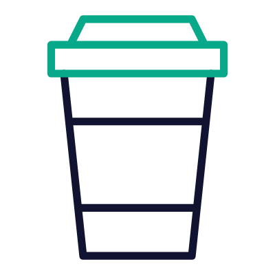 Take away coffee, Animated Icon, Outline