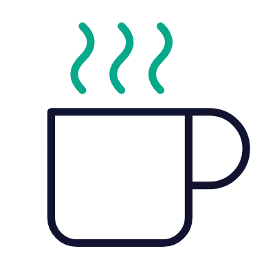 Coffee, Animated Icon, Outline