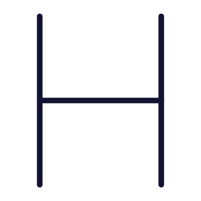 H, Animated Icon, Outline