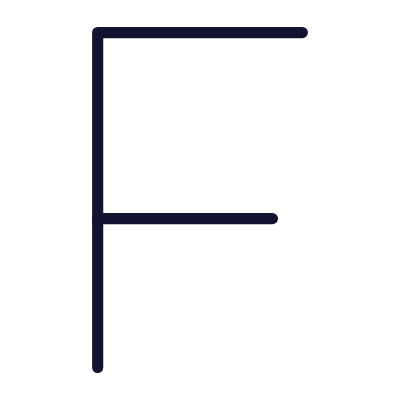 F, Animated Icon, Outline