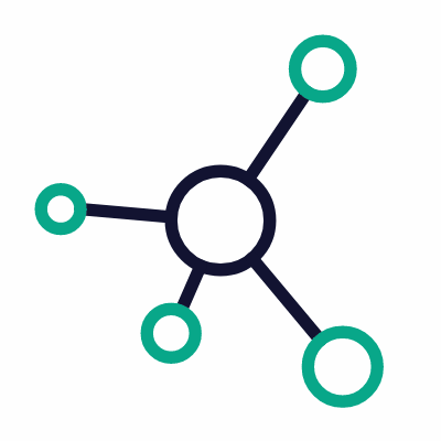 Share network, Animated Icon, Outline