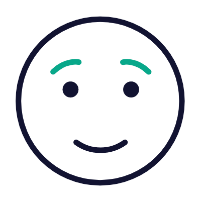 Smile emoji, Animated Icon, Outline