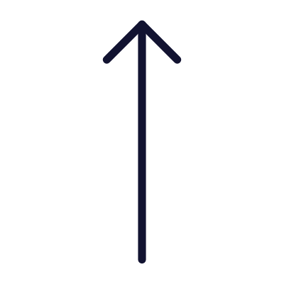 Arrow Up, Animated Icon, Outline