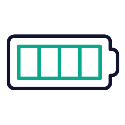 Battery, Animated Icon, Outline