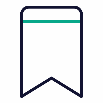 Bookmark, Animated Icon, Outline