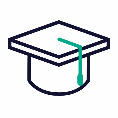 Graduation, Animated Icon, Outline