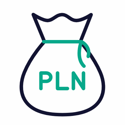 PLN bag, Animated Icon, Outline